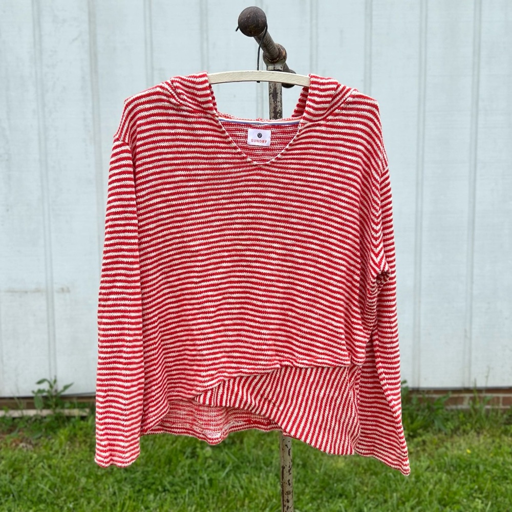 Sundry Striped Hoodie